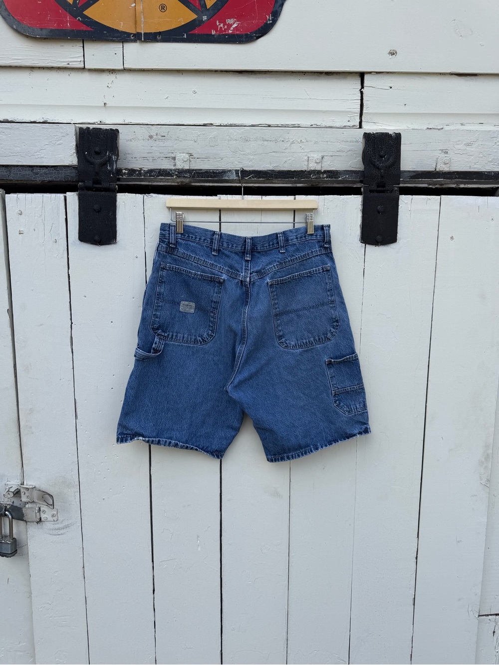 Wrangler Men's Blue Denim Carpenter Shorts